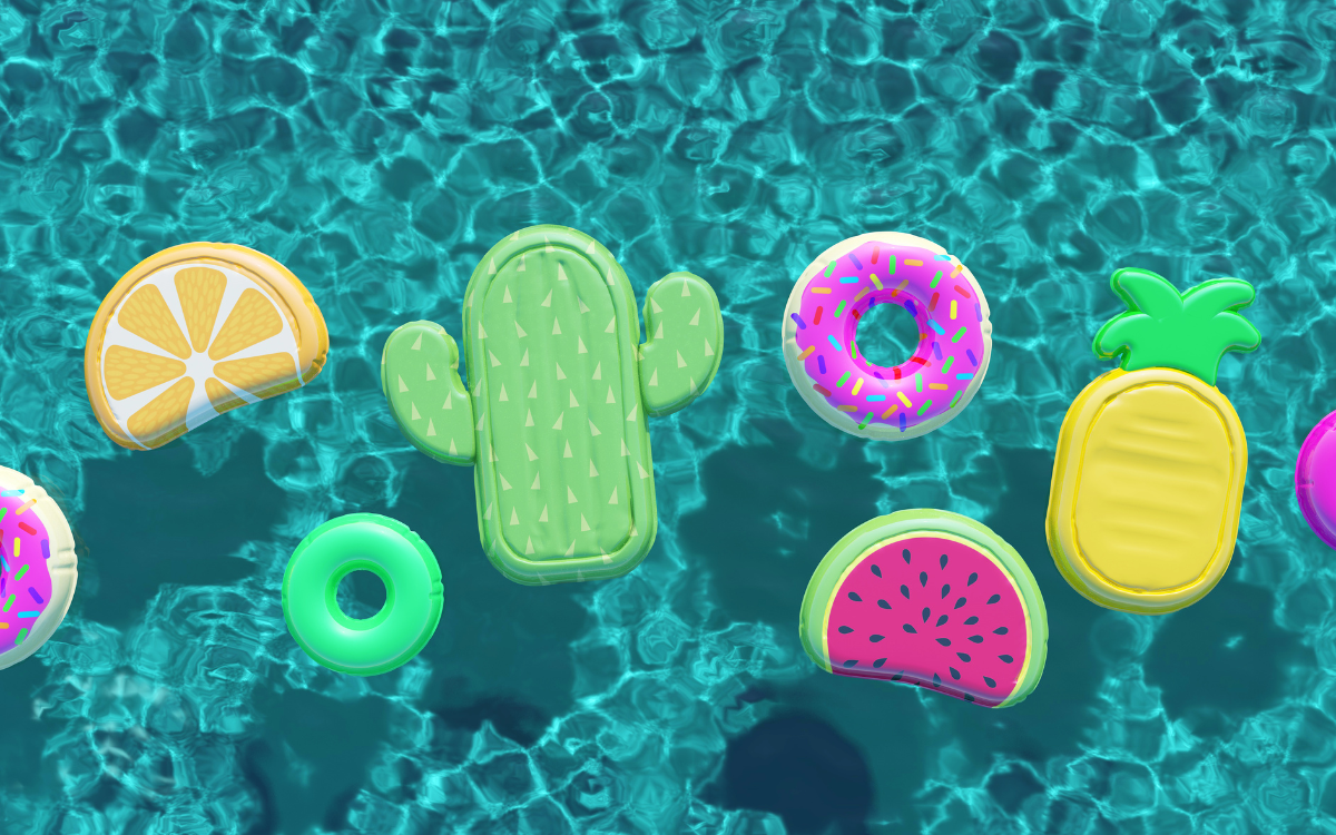 Kreative Sommer-Designs Lustige Pool-Luftmatratzen in Sommermotiven – kreative Werbeartikel für Outdoor-Aktionen