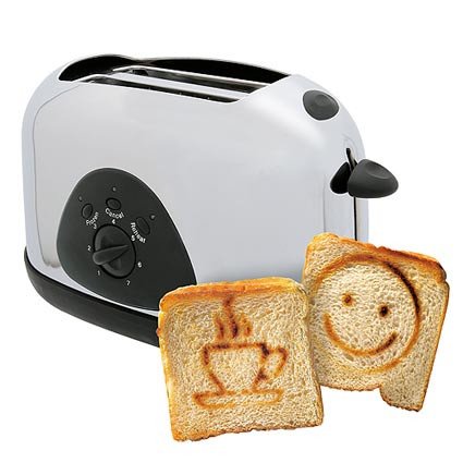 Toaster Metall mit Röstlogo