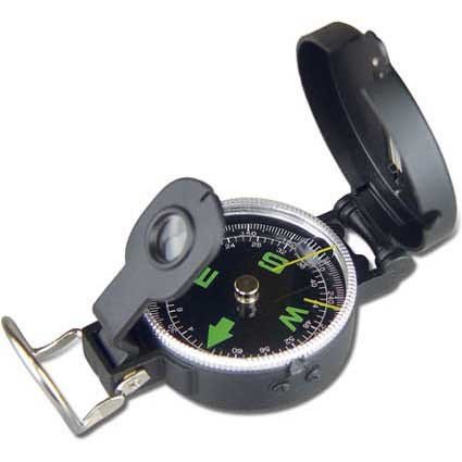 Kompass mit Lupe und Visierklappe