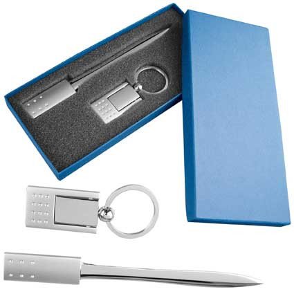 Brieföffner und Schlüsselanhänger in Geschenkbox