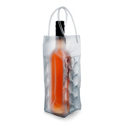 Kühltasche transparent für 1 Flasche