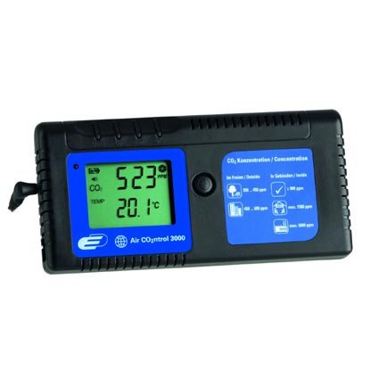 CO2-Messgerät mit Thermometer