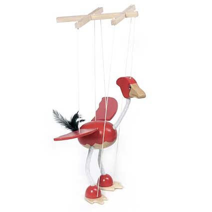 Marionette Laufvogel