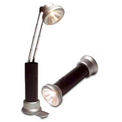 Taschenlampe und Tischlampe