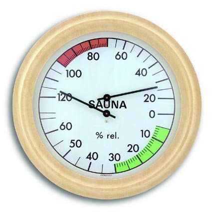 Sauna-Thermo-Hygrometer Massivholz