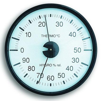 Thermo-Hygrometer schwarz