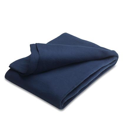 Decke aus Fleece in blau