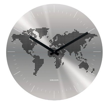 Wanduhr Welt