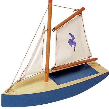Segelschiff mit Schwalbe 20 cm