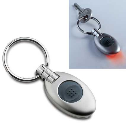 Schlüsselanhänger mit rotem LED-Licht
