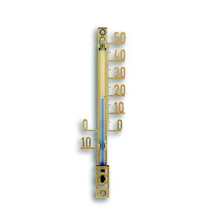 Außenthermometer aus goldenem Kunststoff