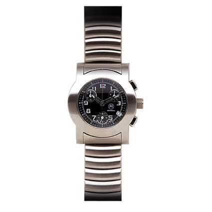 Chronograph Damen Armbanduhr schwarz