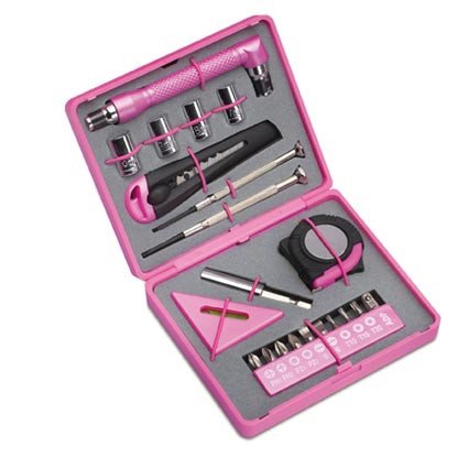 Werkzeugset in Pink