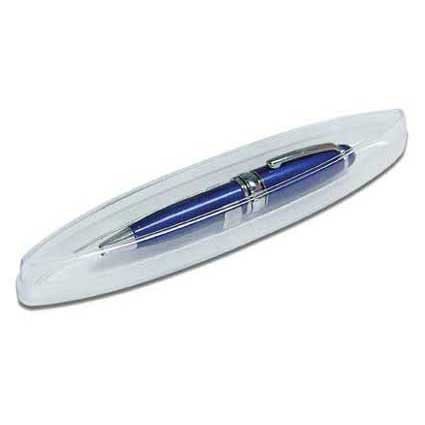 Kugelschreiber-Etui aus transparentem Kunststoff