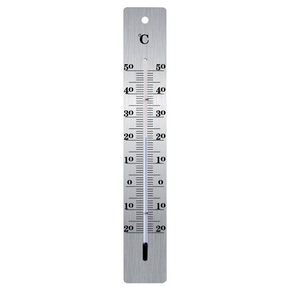 Innen- und Außenthermometer aus Metall