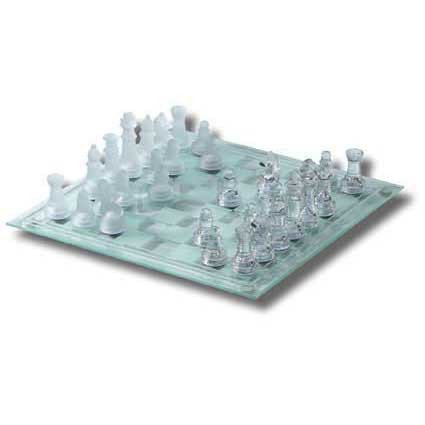 Schachspiel Glas groß