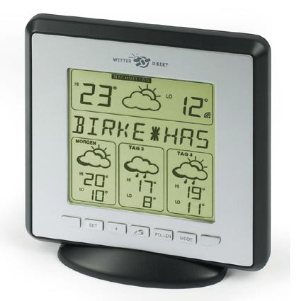 Satellitengestützte Funk-Wetterstation mit Polleninfo