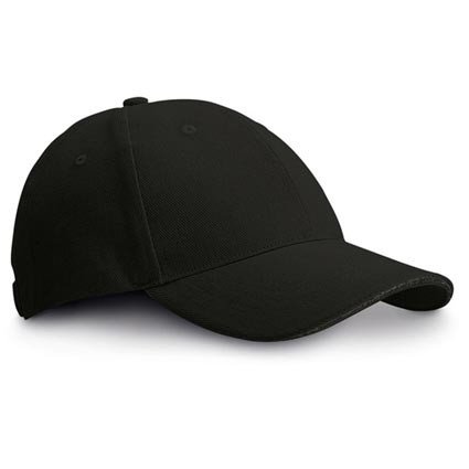 Baumwoll-Baseballcap unifarben