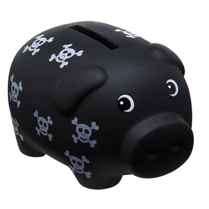 Kleines Sparschwein Totenkopf