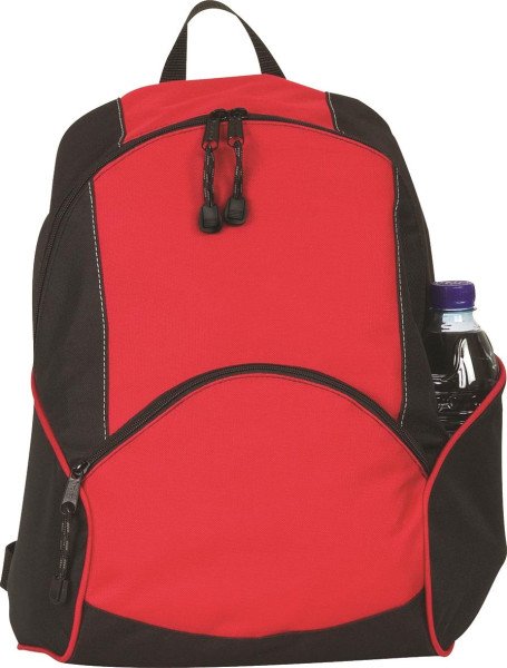 Zweifarbiger Rucksack aus Polyester