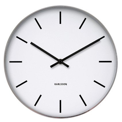 Wanduhr Station aus Aluminium