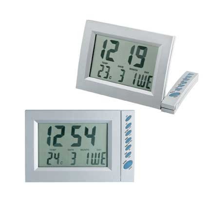 Tisch- und Wanduhr mit Thermometer