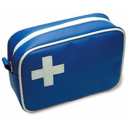 Erste-Hilfe-Set 11-teilig in blauer Tasche