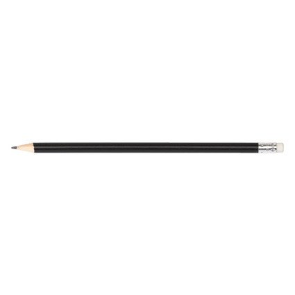 Bleistift in schwarz und Radiergummi