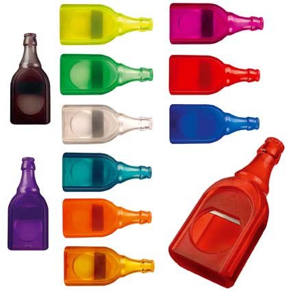 Flaschenöffner in Flaschenform