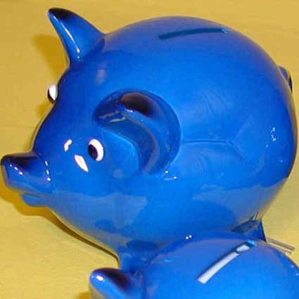 Sparschwein blau