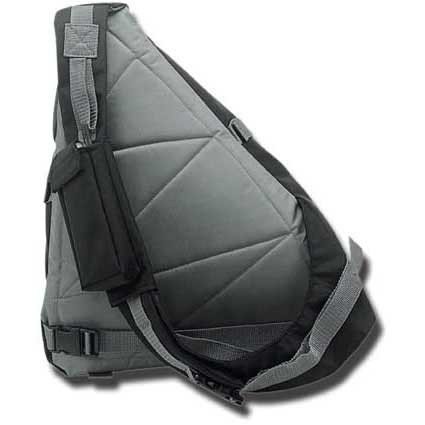 Schulterriemen-Rucksack in schwarz-grau