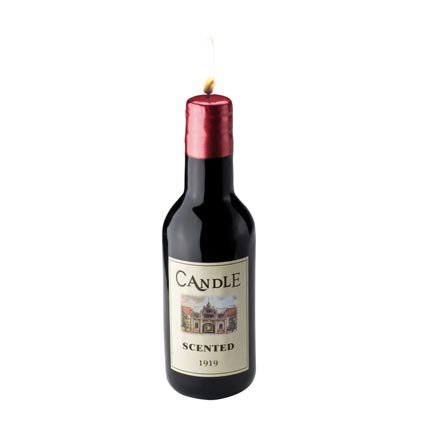 Kerze als Weinflasche Rioja
