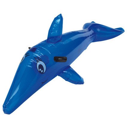 Aufblasbarer Delfin in blau