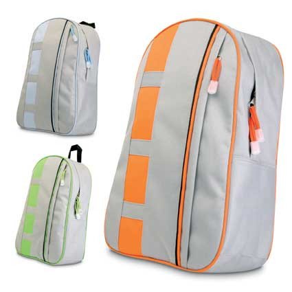 Rucksack mit farblichen Applikationen