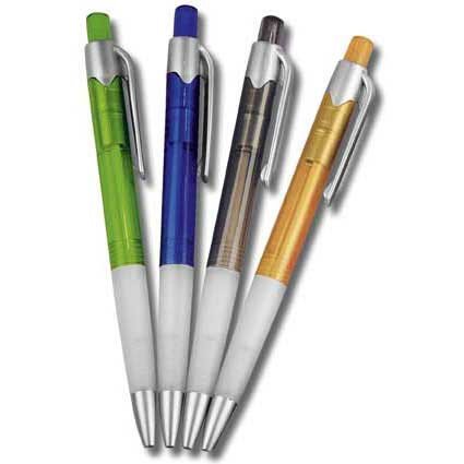 Kunststoff-Kugelschreiber mit gummierter Manschette