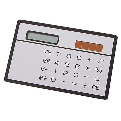 Scheckkarten-Taschenrechner