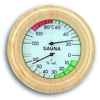 Sauna-Thermo-Hygrometer Rund