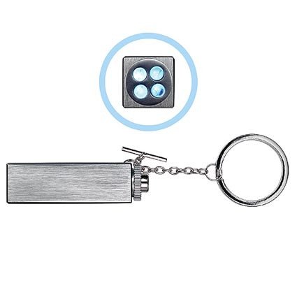 Metall-Schlüsselanhänger mit LED