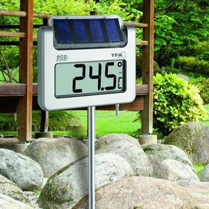 Avenue Digitales Solar-Gartenthermometer