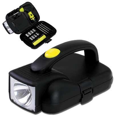 Werkzeugkoffer mit Taschenlampe