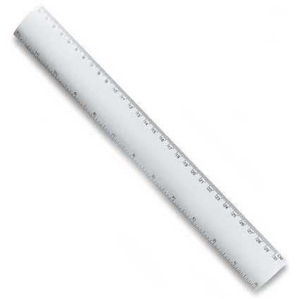 Aluminium Lineal 30 cm