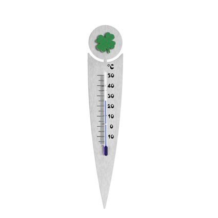 Blumentopf-Thermometer aus Edelstahl