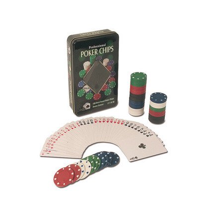 Poker-Set in Metallbox
