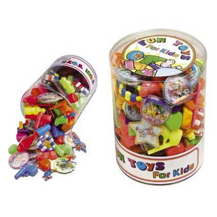 Plastikbox mit verschiedenem Kinderspielzeug 144-teilig