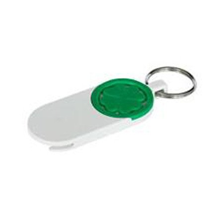Schlüsselanhänger mit EKW-Chip Kleeblatt