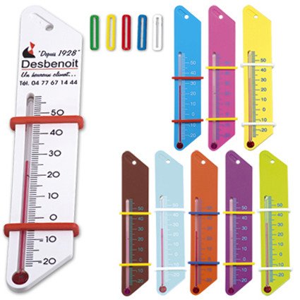 Thermometer colored