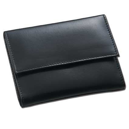 Brieftasche aus Rindsleder in schwarz