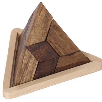 Holz Pyramide Puzzle 5-teilig