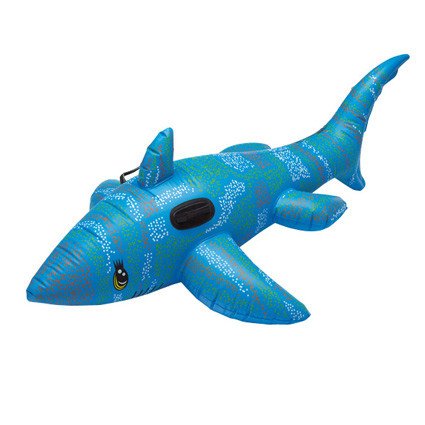 Aufblasbarer Hai in blau