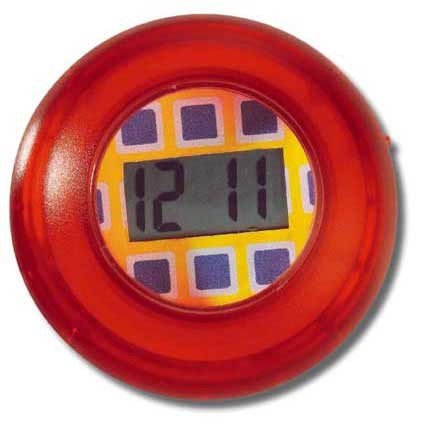 Runde LCD Uhr mit Saugknopf
